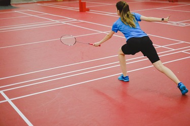 badminton court with measurements